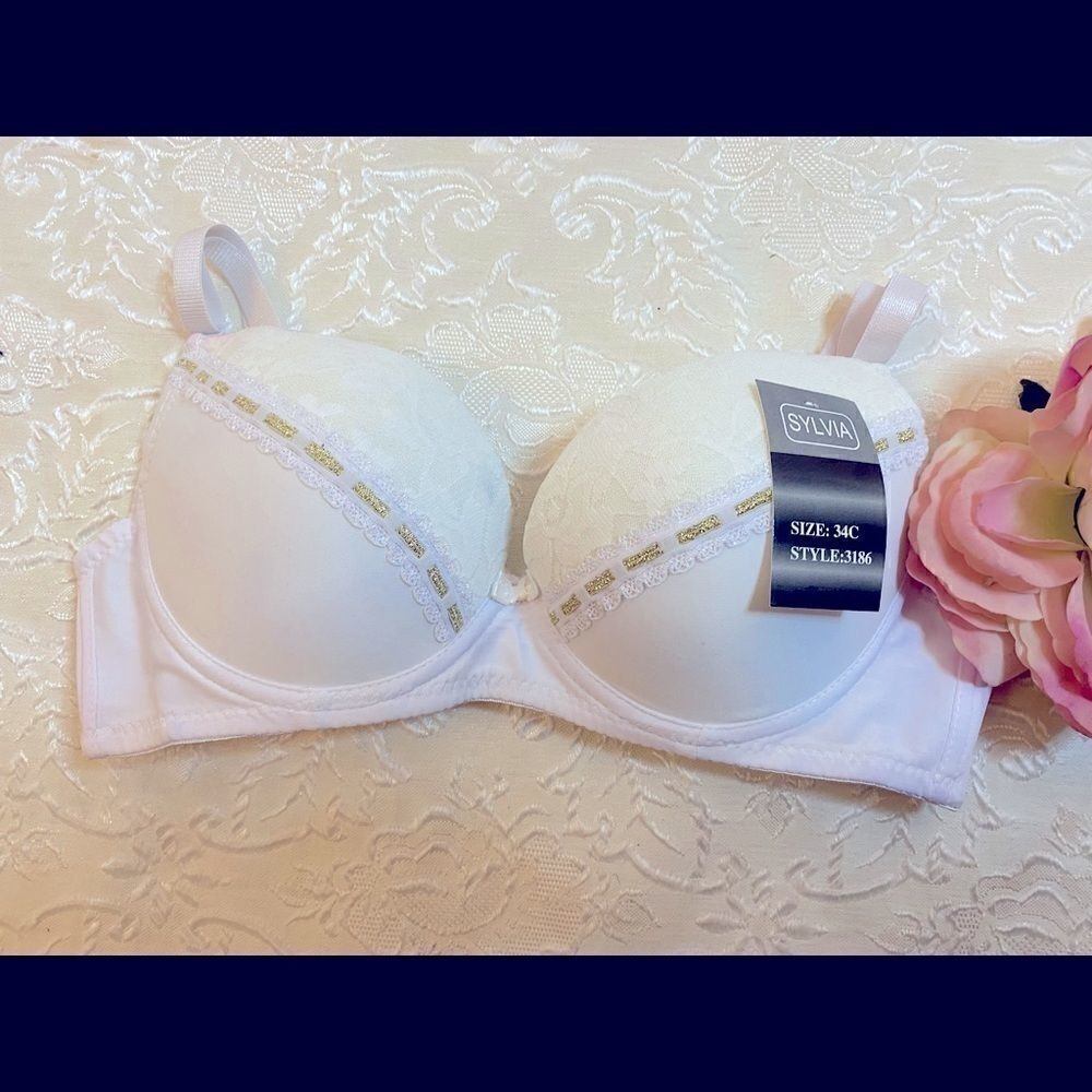 Sylvia push up underwire Padded Fashion Bra 34C